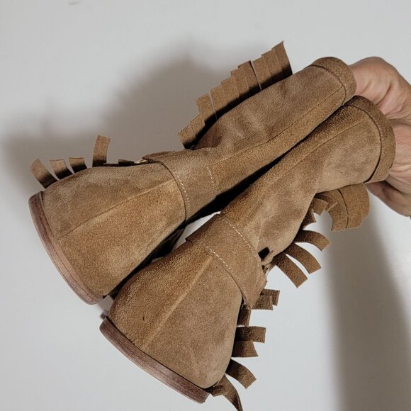 NEW Artisan Crafted By Zigi Aldonza Gladiator Sandals Womens 9 Suede Fringe Boho - Picture 6 of 10